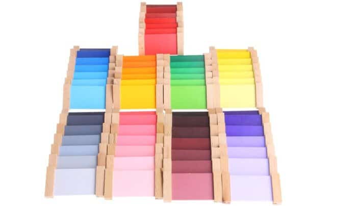 Boîte de couleur Montessori