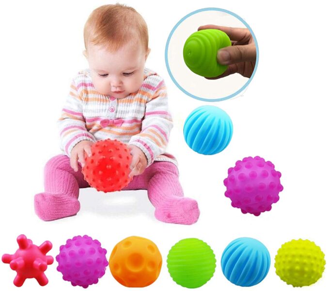 Balles sensorielles Montessori