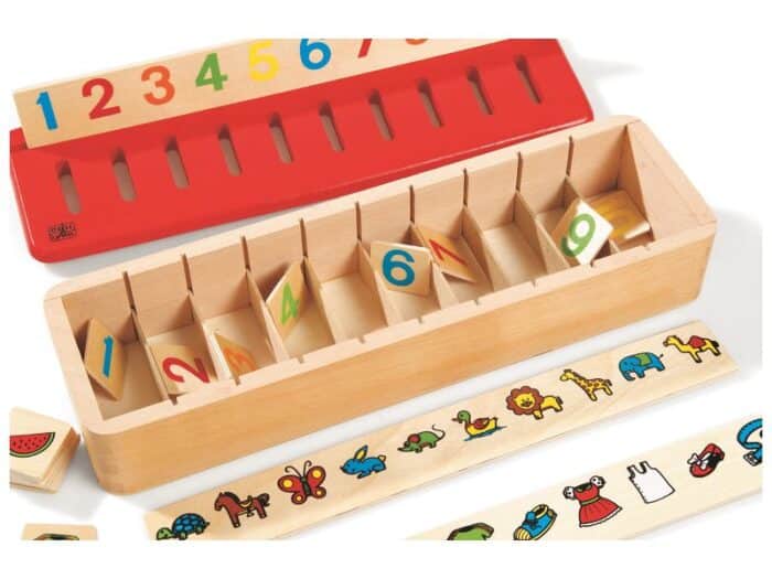 Boîte de tri Montessori pour enfant