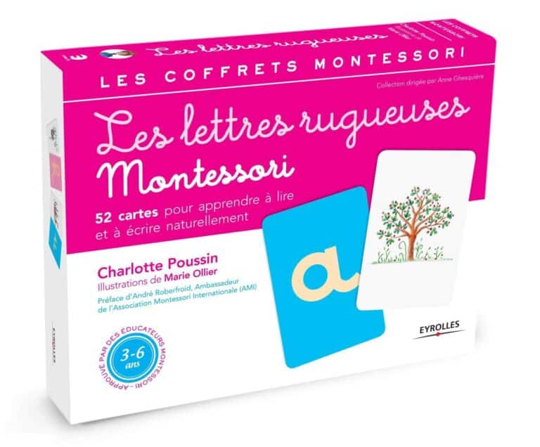 Lettres rugueuses Montessori guide et comparatif