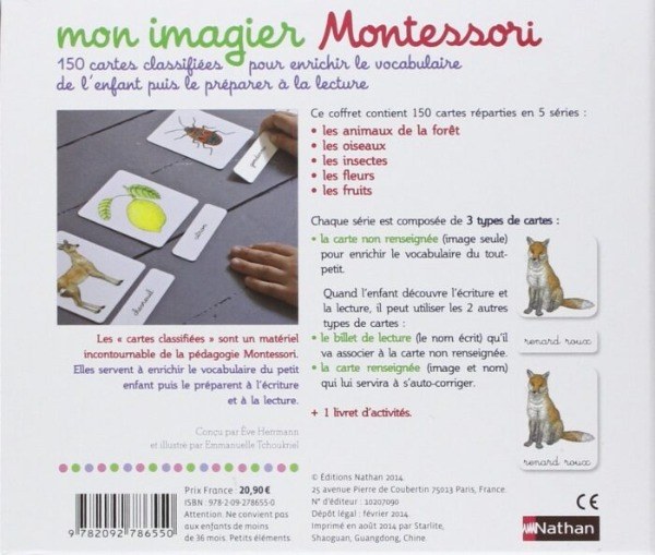 Livre mon imagier Montessori