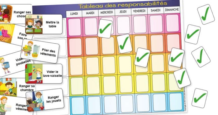 Tableau de comportement Montessori