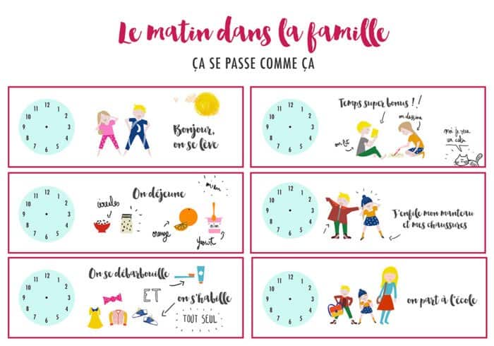 Tableau routine Montessori 2