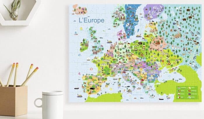 Un puzzle Europe Montessori