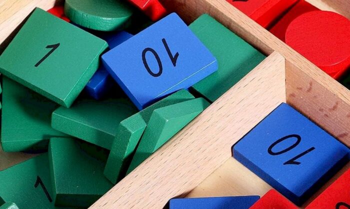 Jeu De Timbres Montessori 112 Pièces - Jouet éducatif En Bois Pour Apprendre Les Maths (addition, Soustraction)