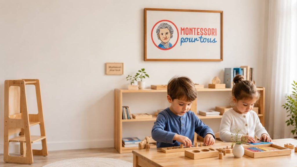 Ambiance Montessori pour tous avec logo